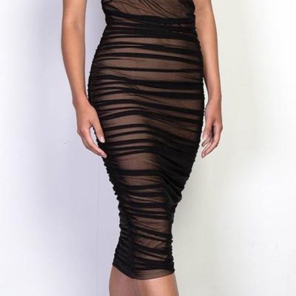 🔥Key Hole Sheering Lining Dress - Picture 4 of 8